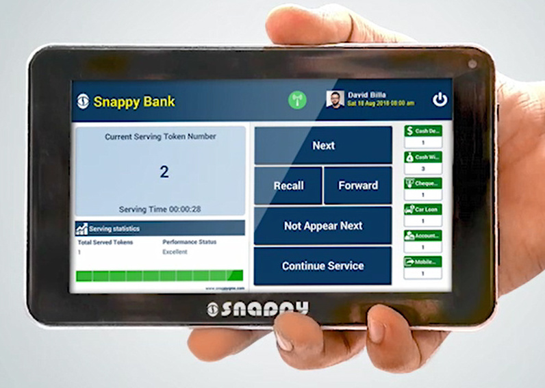 32 inch single counter Token Number display  Snappy queue management system for Hospital/Clinic/Bank Queue Calling System