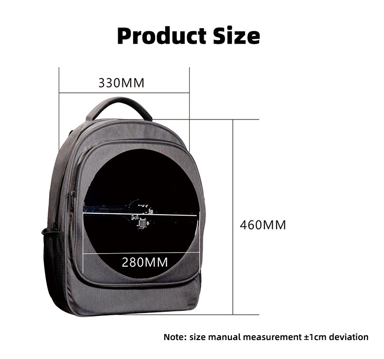 Factory Wholesale Video Player Backpack LED 3D Hologram Projector Price