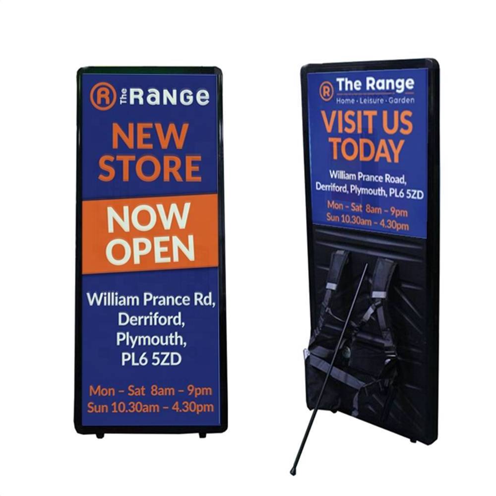 Best quality New Advertising LED Backpack Billboard Digital Walking Board/ Light Boxes Equipment Outdoor Used