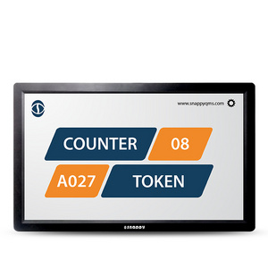 32 inch single counter Token Number display  Snappy queue management system for Hospital/Clinic/Bank Queue Calling System