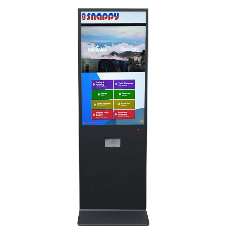 43-Inch Indoor Totem LCD Digital Signage Display Android Infrared Touch Screen for Advertising Shopping Malls Retail Stores