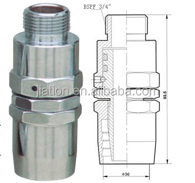 Petroleum oil swivel joint hose fitting