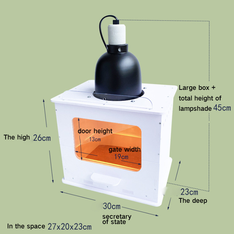 Warm-box Snake Lizard Spider Terrarium Gecko Tortoise Hamster Reptiles Birds Cabinet Cages Incubator