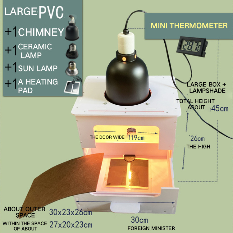 Warm-box Snake Lizard Spider Terrarium Gecko Tortoise Hamster Reptiles Birds Cabinet Cages Incubator