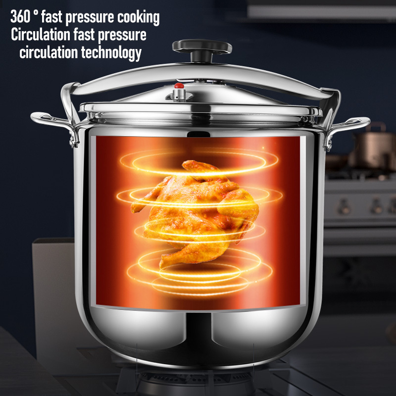 80L/70L/50L/30L Large Capacity Commercial Pressure Cooker Safety Explosion-Proof Stainless Steel Pressure Cookers