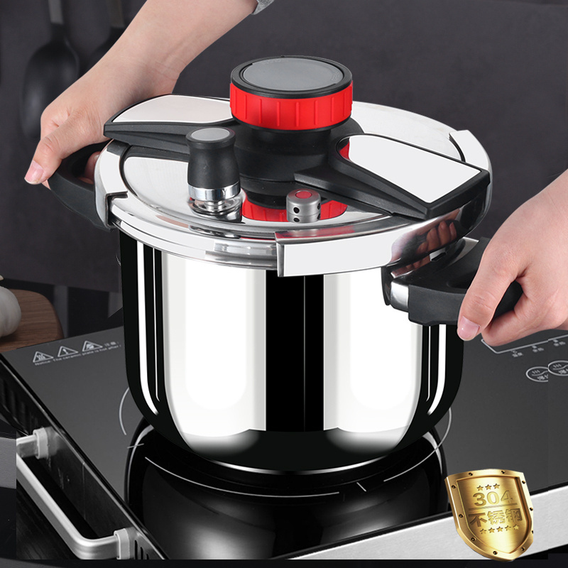 Highly Quality Energy Saving Gas And Induction Cooker 304 Stainless Steel Pressure Cooker 6 litre