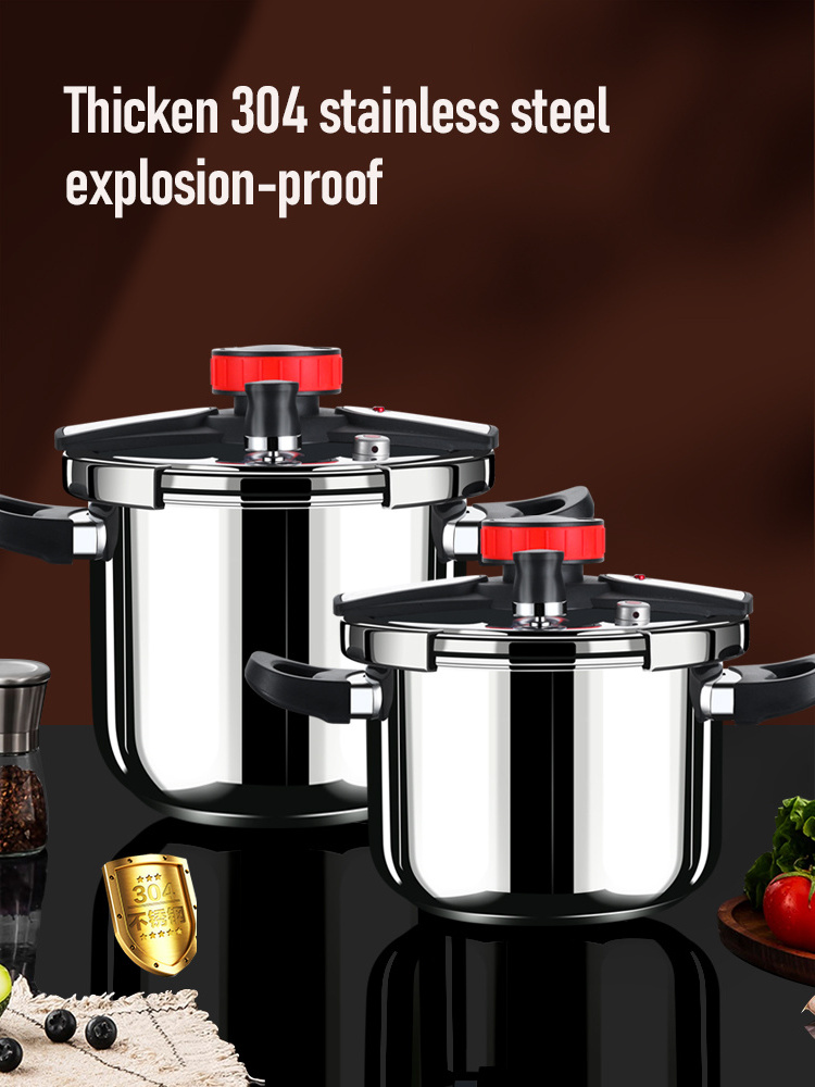 Highly Quality Energy Saving Gas And Induction Cooker 304 Stainless Steel Pressure Cooker 6 litre