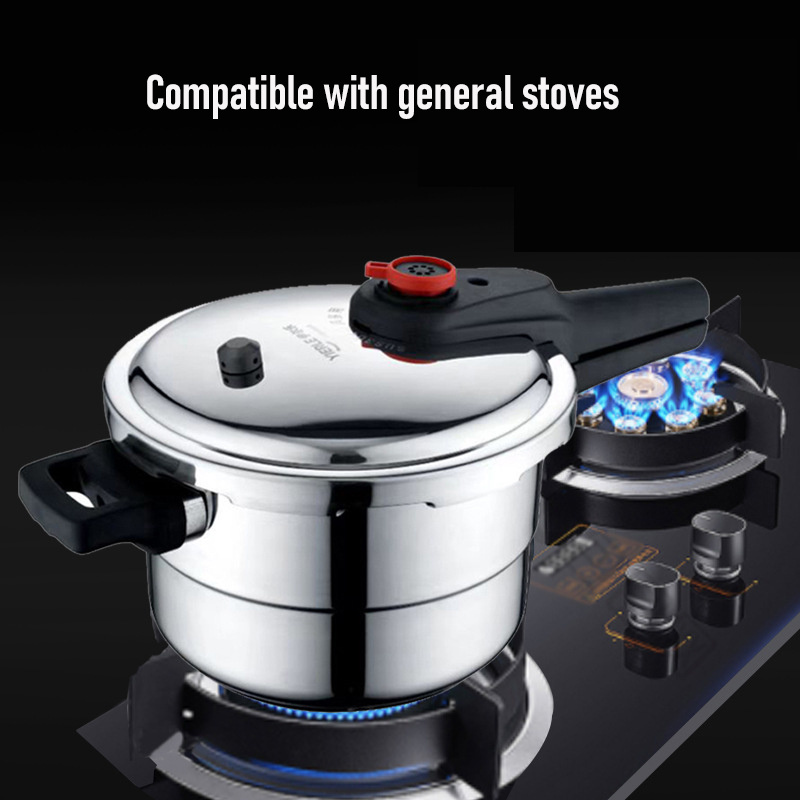 304 Stainless Steel Adaptable Pressure Cooker 90KPA  5L/7L/9L