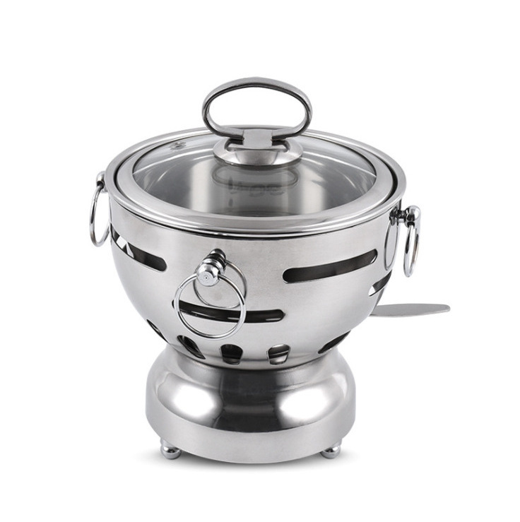 Mini stainless steel hotpot single person hot pot