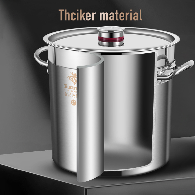 Large capacity 304 stainless steel soup pot& stock pots for gas and induction cooker