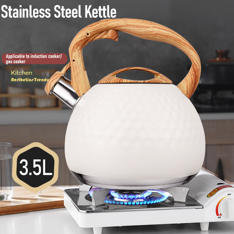 Factory Wholesale Food Grade Stainless Steel Kitchen 3.5L Color Coating Tea Water Kettle Stove Top Whistling Kettle