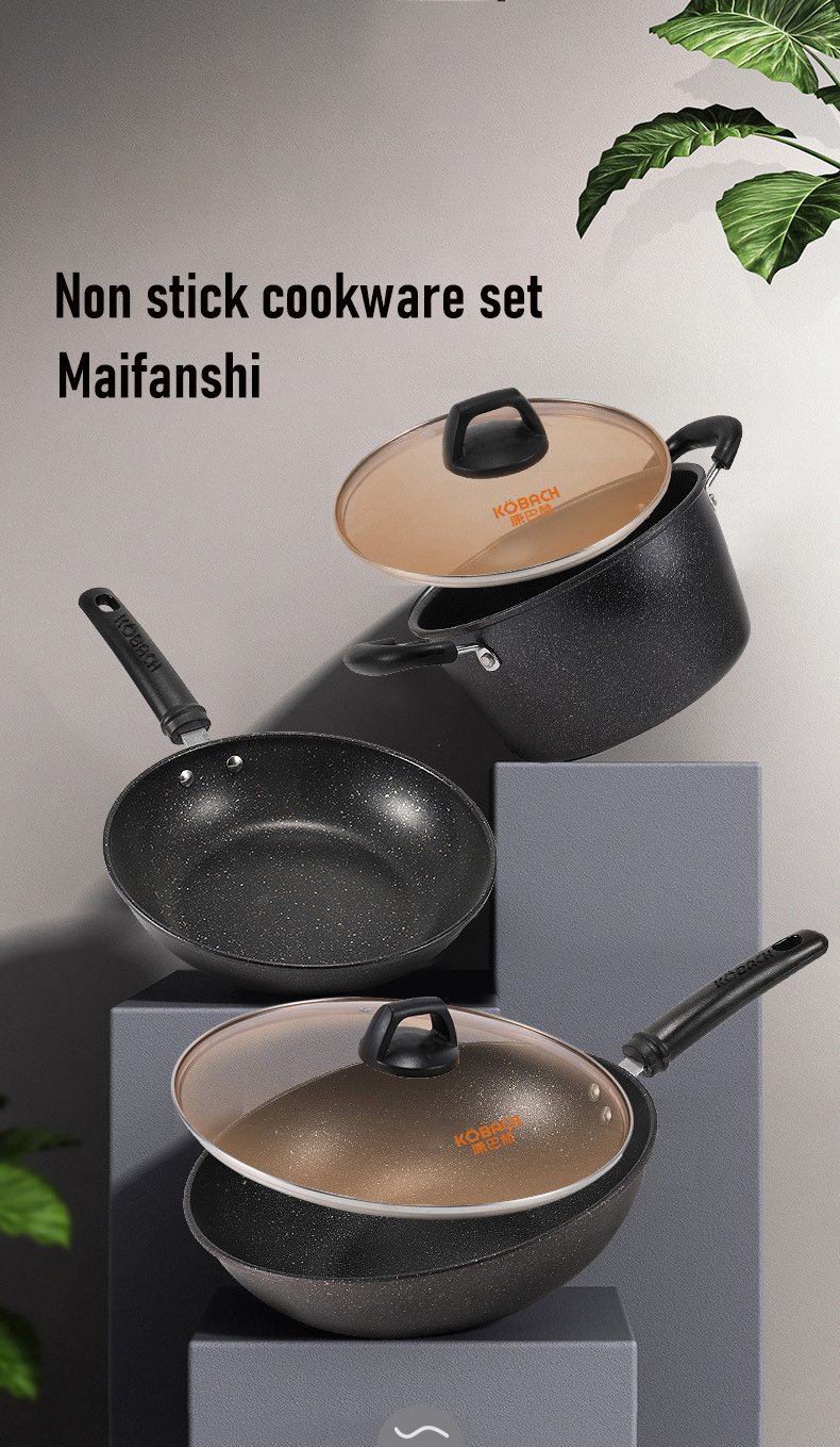 High quality pan and pots non stick cookware set cooking pot set induction cookware set