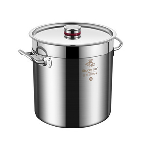 Large capacity 304 stainless steel soup pot& stock pots for gas and induction cooker