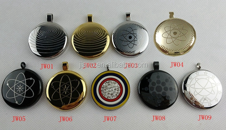 gold anti emf radiation protection stainless steel necklace scalar energy quantum pendant