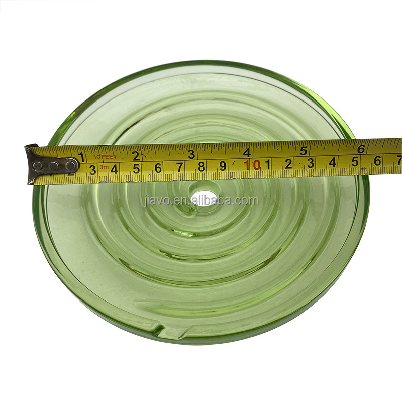 High negative ion Green Round Glass Scalar Energy Energy Bio Disc Alpha Spin Disc