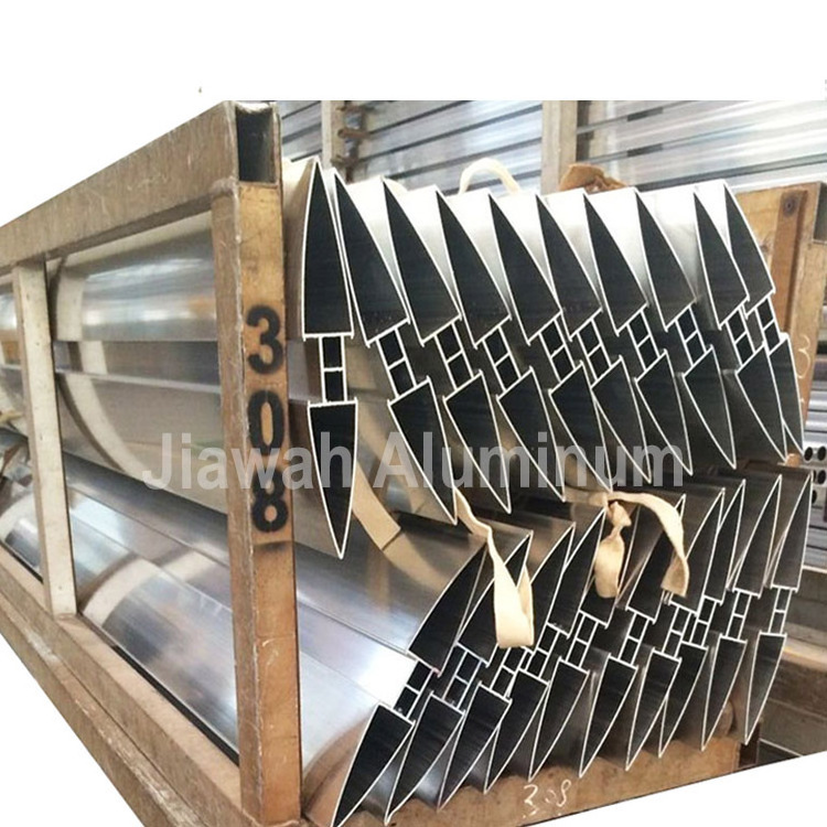 Heavy duty aerofoil aluminum sun louver 300mm for architectural horizontal & vertical pattern customized