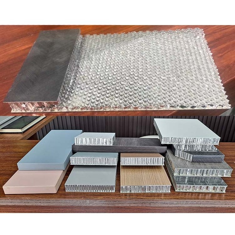 PVC Coated Aluminum Honeycomb Panel , Kitchen Cabinet Door Aluminum Honeycomb Panel Material  18mm Honeycomb Aluminum Plate