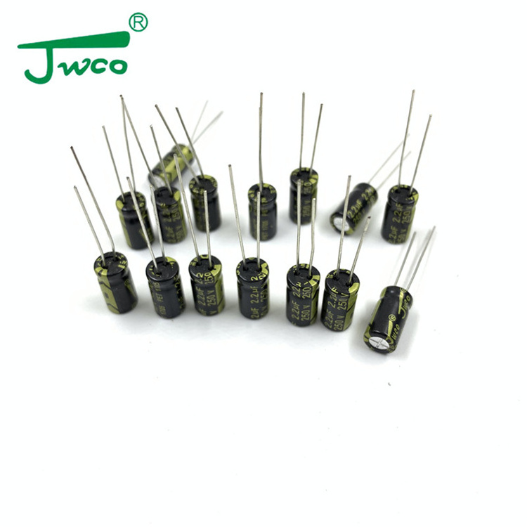 JWCO 105C 5000-8000HS 250v 6.3*12 Low leakage current aluminum super capacitors for UPS power suppliers