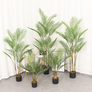 Wholesale Online Sale UV Resistant  Indoor and Outdoor Decoration Artificial Areca Palm Tree plants