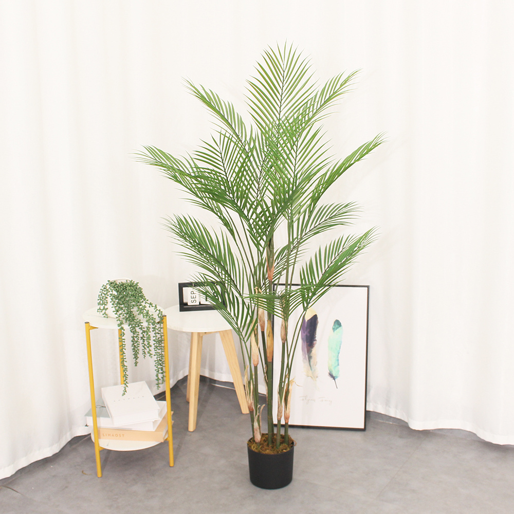 Wholesale Online Sale UV Resistant  Indoor and Outdoor Decoration Artificial Areca Palm Tree plants