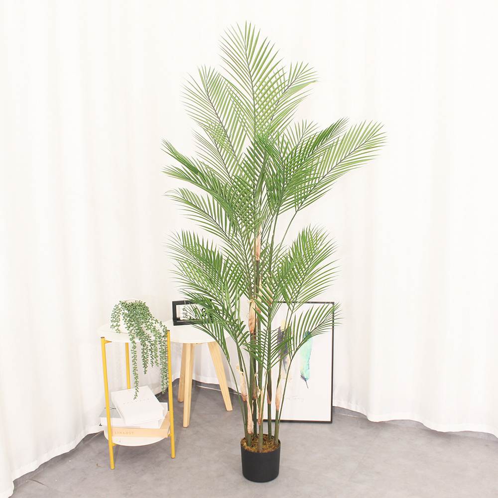 Wholesale Online Sale UV Resistant  Indoor and Outdoor Decoration Artificial Areca Palm Tree plants