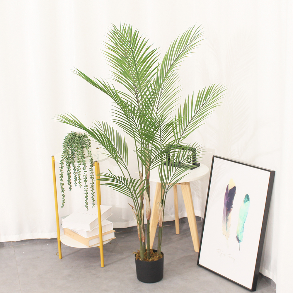 Wholesale Online Sale UV Resistant  Indoor and Outdoor Decoration Artificial Areca Palm Tree plants