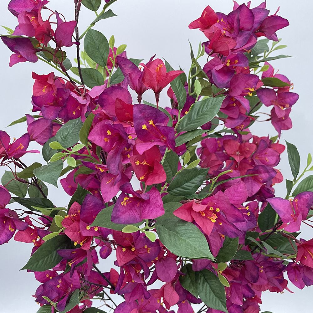 Home Party Wedding Decoration Artificial Tree Nearly Natural Artificial Bougainvillea Pink Flower Tree