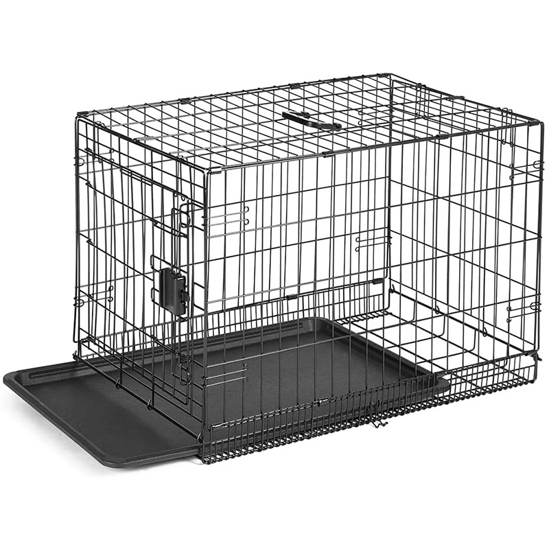 wholesale manufacturer dog metal cage black dog crate