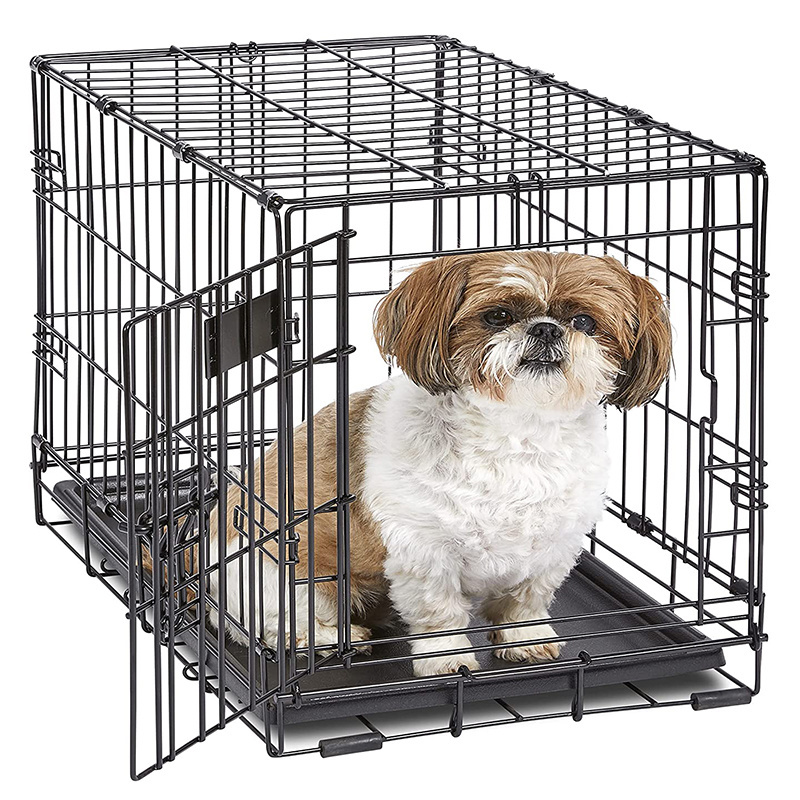 wholesale manufacturer dog metal cage black dog crate