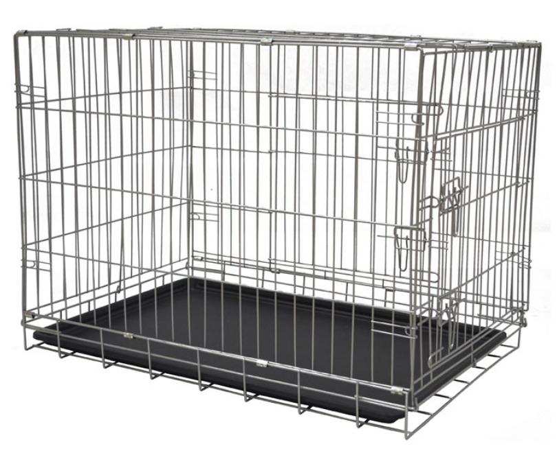 Folding Metal Crates Foldable Wire Mesh Pallet Storage Cage For Dogs