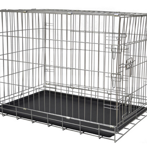 Folding Metal Crates Foldable Wire Mesh Pallet Storage Cage For Dogs