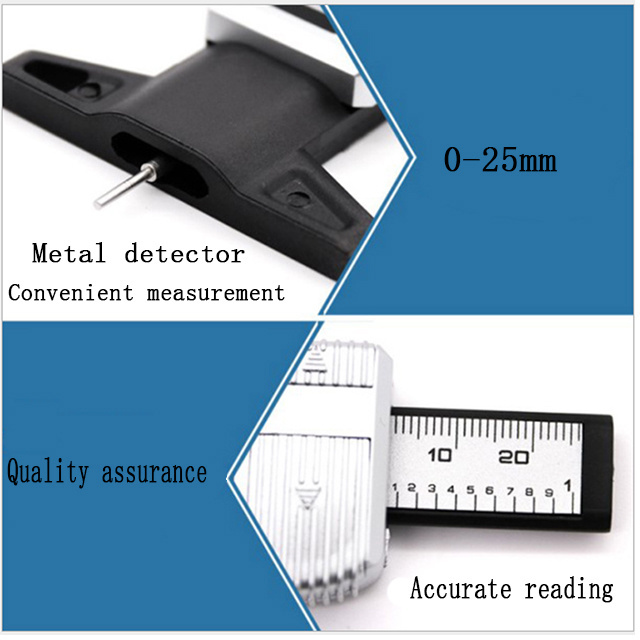 Tire Thread Depth Gauge Tire Pressure Gauge Digital LCD Tyre,Tread Depth Gauge Meter Measurer 0-25mm Metric/inch