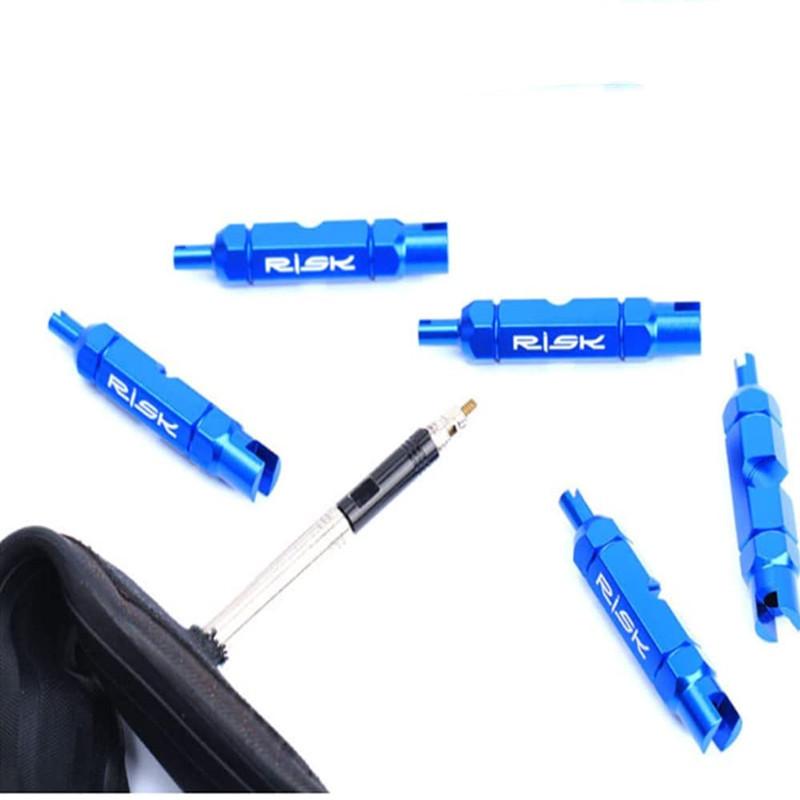 Multi-function Bicycle Tube Tire Valve Disassemble Remove Tools Bicycle Valve Core Tightening Tool for Bike Bicycle valve stem