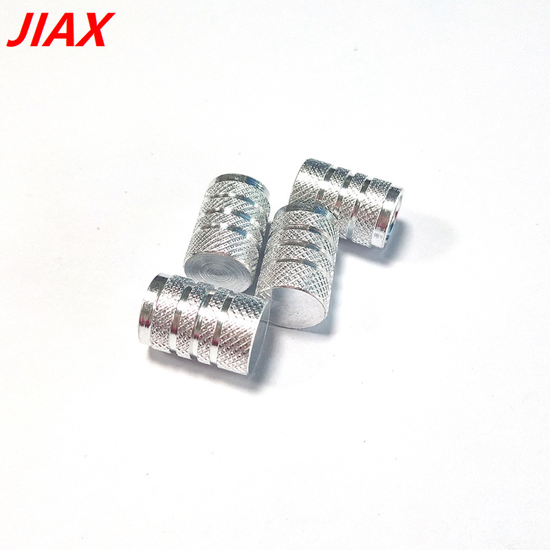 4 pcs Auto Tire Valve Stem Caps, Universal Stem Covers, Aluminum Tire Valve Cap Set for Cars Trucks Motorcycles SUV and Bike