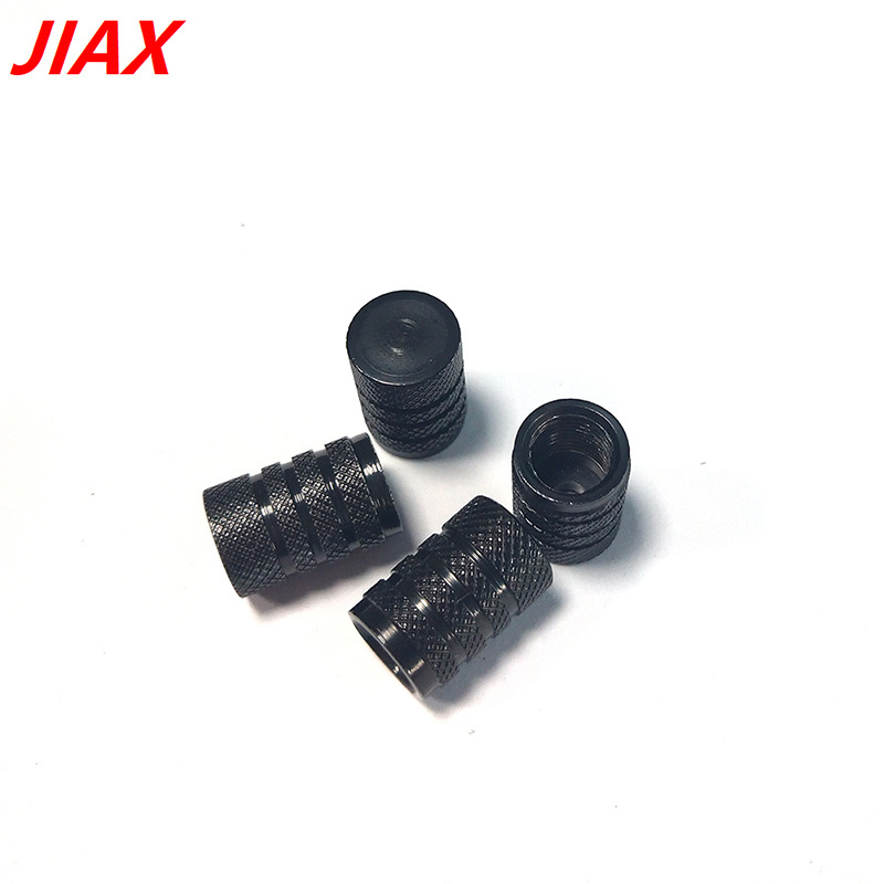 4 pcs Auto Tire Valve Stem Caps, Universal Stem Covers, Aluminum Tire Valve Cap Set for Cars Trucks Motorcycles SUV and Bike