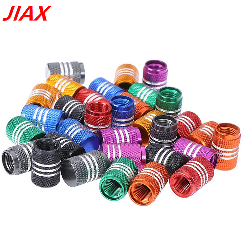 4pcs Tire Stem Covers Universal, Custom LOGO Dust Valve Caps 8V1 Tire Valve Stem Cap Cover for Cars Trucks Motorcycles and Bike