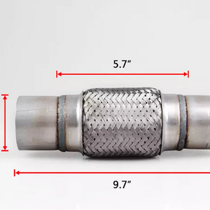 2.5''x5.7''x9.7" Car Exhaust Flexible Pipe car exhaust system/Stainless steel exhaust flex tube/Exhaust connection hose