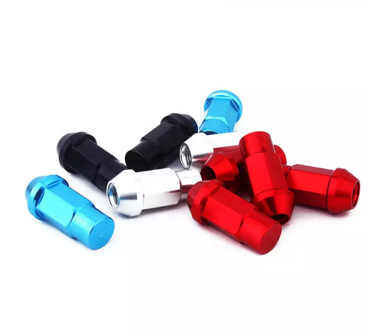 Racing Color Anodized Aluminum Titanium Wheel Hub Lug Nut