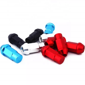 Racing Color Anodized Aluminum Titanium Wheel Hub Lug Nut