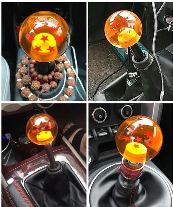 1-7 Star Automobile Refit Accessories Dragon Ball Gear Knob Head Individual Gear Head Wave Stick Head