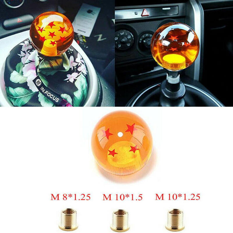 Personalized Car Gift Parts Dragon Ball Shift Head Fashional Automobile Universal Gear Shift Knobs with 3 Fittings