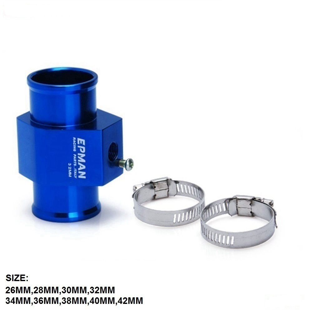 40mm 38mm 36mm 34mm 32mm 30mm 28mm 26mm Hose Adapter Water Temperature Tee Fittings Gauge Joint Water Temp Joint Pipe Sensor