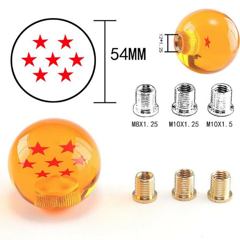 1-7 Star Automobile Refit Accessories Dragon Ball Gear Knob Head Individual Gear Head Wave Stick Head