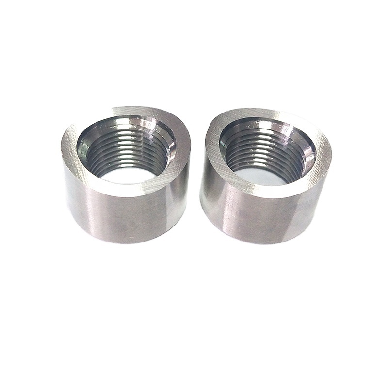 M18x1.5 Notched Exhaust Pipe Weld Fittings 02 Sensor Weld Bung Base For Most Automobile Welding 1pcs