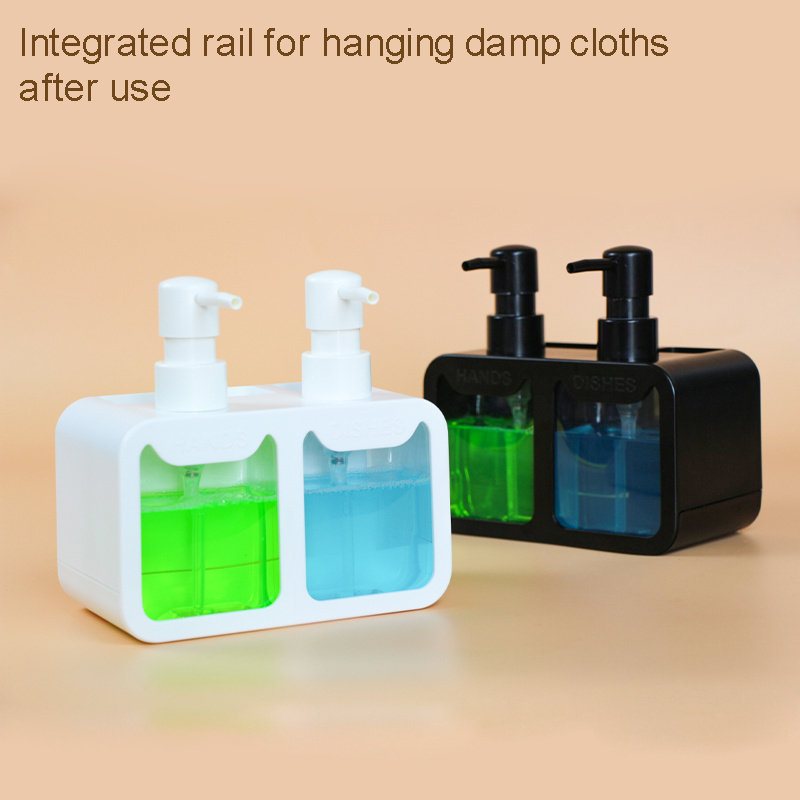 New product 4in1 multifunctional soap dispenser Kitchen Sink Caddy hand soap bottle dish soap bottle sponge holder brush holder