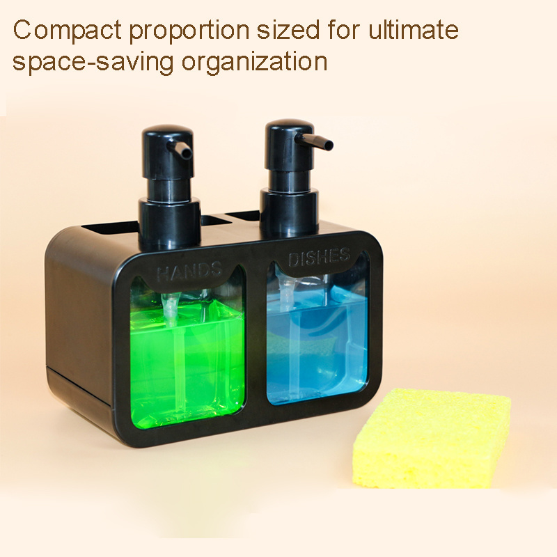 New product 4in1 multifunctional soap dispenser Kitchen Sink Caddy hand soap bottle dish soap bottle sponge holder brush holder