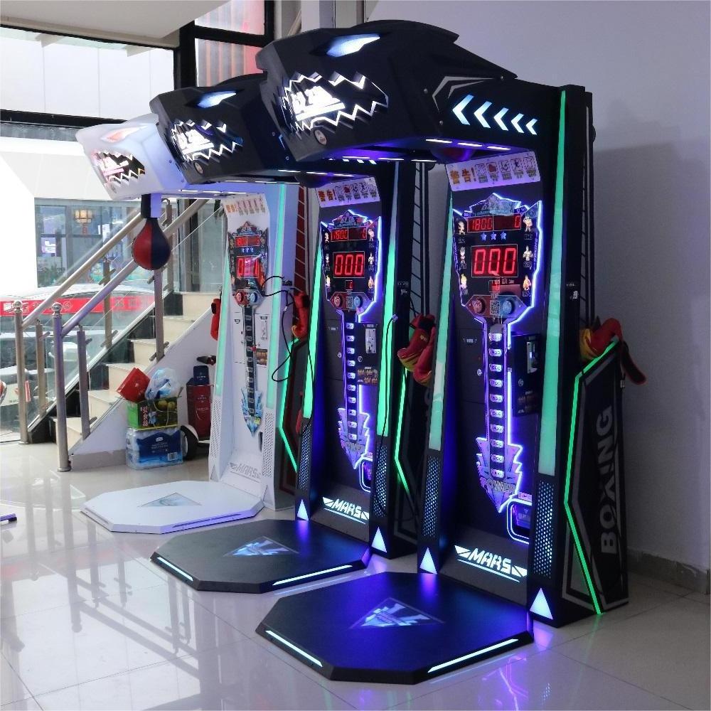 Coin operated redemption machine electronic boxing arcade entertainment game machine boxing machine with boxing gloves