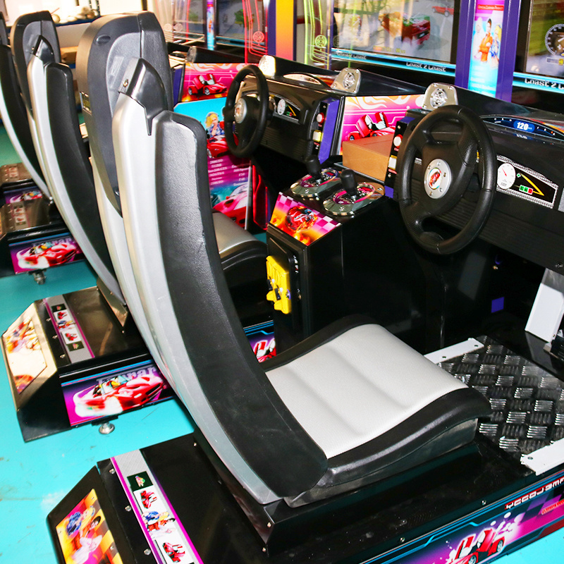 Funspace Coin Operated Driving Car Simulator Video Game 32 Lcd Initial D Arcade Racing Driving Car Game Machine