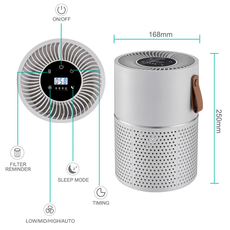 Wholesale Factory Price Remove Dust Smoke Pollutants Odor  new product Purifying PM2.5 Cleaning HEPA 13 portable Air Purifier