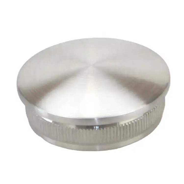 FG-04 Top Seller Customized Logo Round Balcony  Stainless Steel Threaded End Cap Pvc Pipe